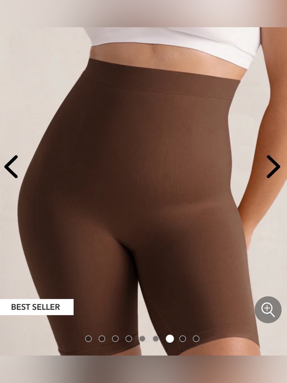 NWT Shapermint ALL DAY EVERY DAY High Waisted Shaper Shorts Chocolate - 1X/2X